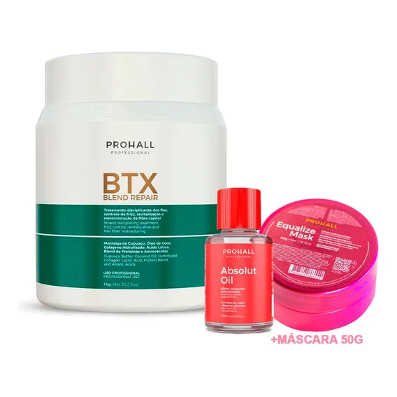 Blend Repair Btx Prohall 1kg +reparador7ml +equalize 50g Foto 1
