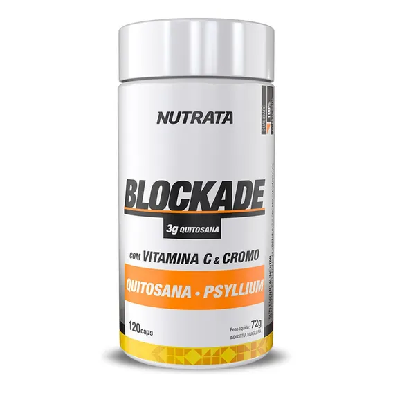 Blockade 120 Caps - Nutrata - Produto Bloqueador De Gordura Sabor Sem Sabor Foto 1