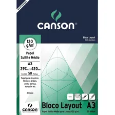 Bloco A3 Papel Layout 120 Gr Com 50 Fls Foto mini 4