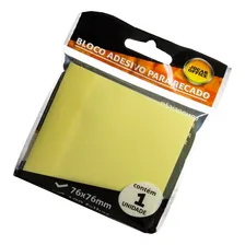 Bloco Adesivo Recado Amarelo 7,6x7,6 Jocar Office(5und) Foto mini 1