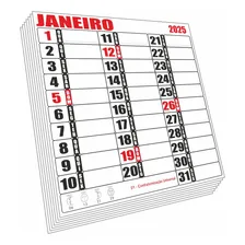 Bloco Agenda 21x22 Calendário Para Parede 200 Blocos Foto mini 1