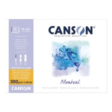 Bloco Canson Montval Aquarela Profissional 300g A5+12 Folhas Foto  mini 1