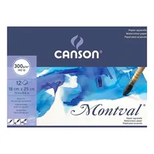 Bloco Canson Montval Aquarela Profissional 300g A5+12 Folhas Foto mini  3