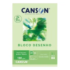 Bloco Canson Papel Desenho Branco 180g A4 20 Folhas Foto mini 1