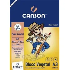 Bloco Canson Vegetal 7080 60g/m² A3 Com 50 Folhas Foto  mini 1
