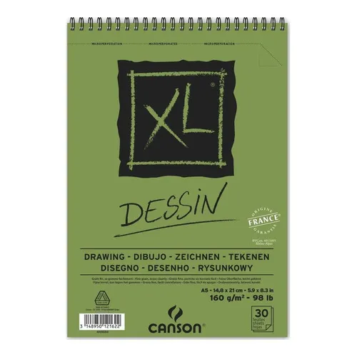 Bloco Canson Xl Dessin A5 160g/m2 30 Folhas Foto 1
