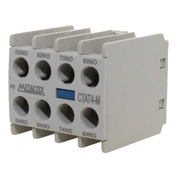 Bloco Contato Auxiliar Frontal 4na Ctat4-40m - Metaltex (i) Foto 1
