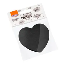 Bloco De Anotações 70x70mm Coração Preto 50 Folhas Foto mini 1