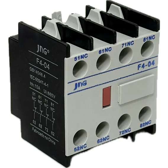 Bloco De Contato Auxiliar Jng F4-04 4nf P/ Cjx2 / Jx2 127/220v Foto 1