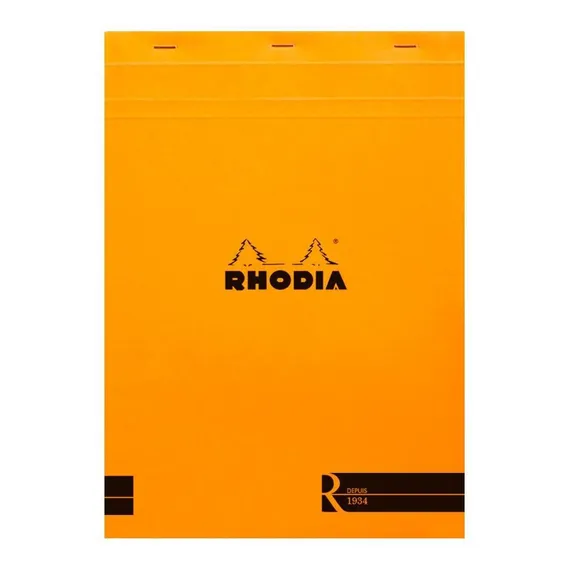 Bloco De Desenho E Notas Rhodia A4 Número 18 Capa Laranja Foto 1