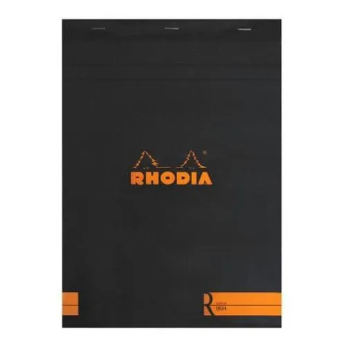 Bloco De Desenho E Notas Rhodia A5 N16 Capa Preta Foto 1