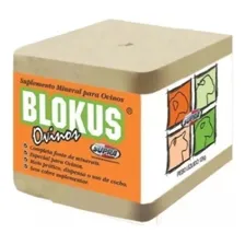 Bloco De Sal Mineral Ovinos Blokus Nutrição Carneiros 12kg Foto  mini 1