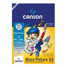 Bloco Desenho A3 Branco Canson 300g 12fls Bloco Pintura Foto mini 1
