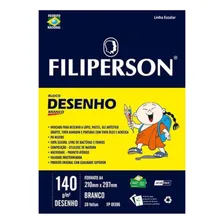 Bloco Desenho A4 Filiperson 140g 20 Folhas Branco Foto mini 1