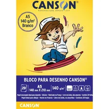 Bloco Desenho A5 140g 20 Folhas Branco Canson Foto mini 2