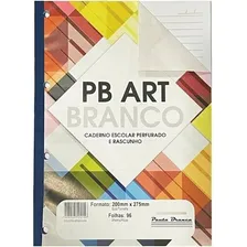 Bloco Fichário 96 Folhas Branco Pauta Branca Foto  mini 1