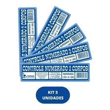Bloco Fichinha Comanda Controle Numerado 2 Corpos 5un 100fls Foto mini  2