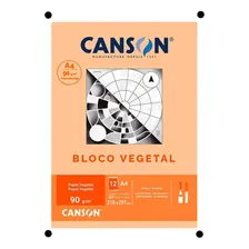 Bloco Papel Canson Vegetal Liso A4 - 90g - 50 Folhas Foto mini 1