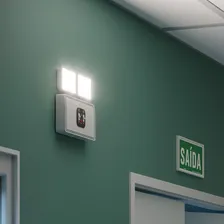 Bloco Saída Luz De Emergência De Led 2w 6000k Branco Avant Foto mini 2