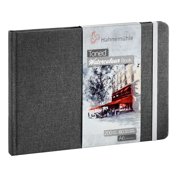 Bloco Sketch Book A6 Toned Hahnemuhle Cinza A6 200 G/m² 30fl Foto 1