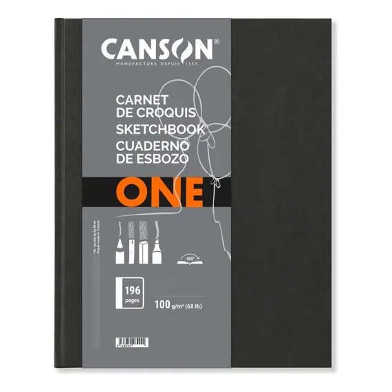 Bloco Sketchbook Canson One 98fls 100g/m2 A3 Foto 1