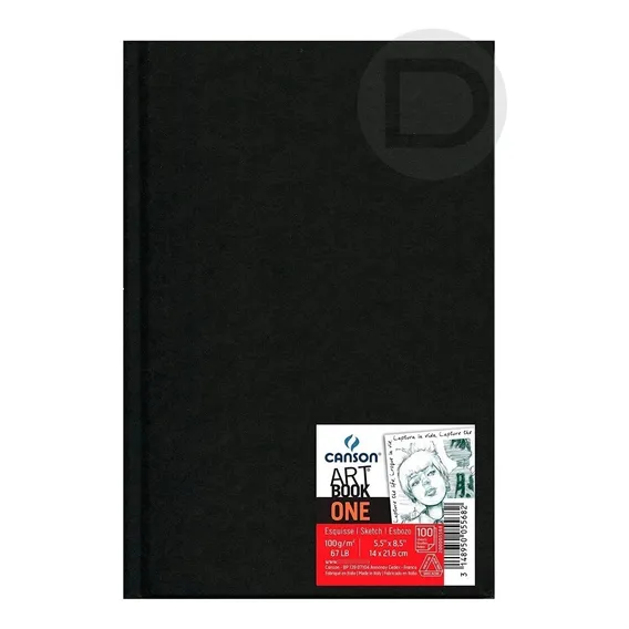 Bloco Sketchbook Canson One 98fls 100g/m2 A5(14,8cmx21cm) Foto 1