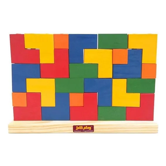 Blocos De Encaixe Tetris Vertical Didático Pedagógico Cor Outro Foto 1