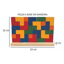 Blocos De Encaixe Vertical Brinquedo Educativo 25 Peças Foto mini 3