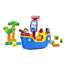 Blocos De Montar Baby Land Navio Pirata Cardoso Toys 8002 Foto mini 3