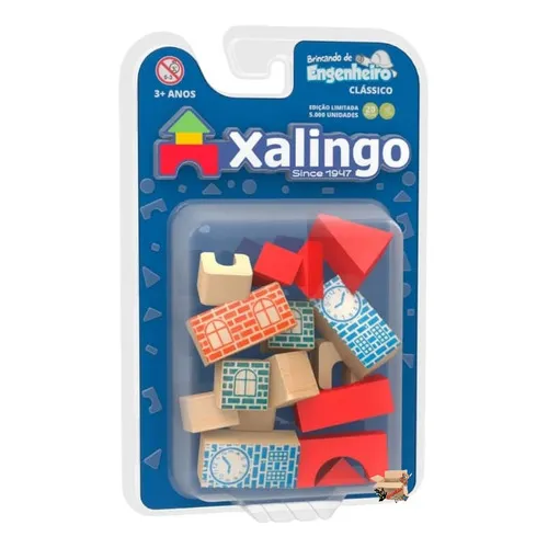 Blocos De Montar Brincando Engenheiro Blister 20 Pçs Xalingo Foto 1