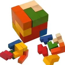 Blocos De Montar Cubo Grande Brinquedo Educativo Pedagógico Foto  mini 1