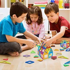Blocos Magnéticos 120 Peças Brinquedo Educativo Infantil Foto mini 3