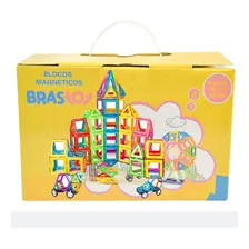Blocos Magnéticos 120 Peças Brinquedo Educativo Infantil Foto mini 2