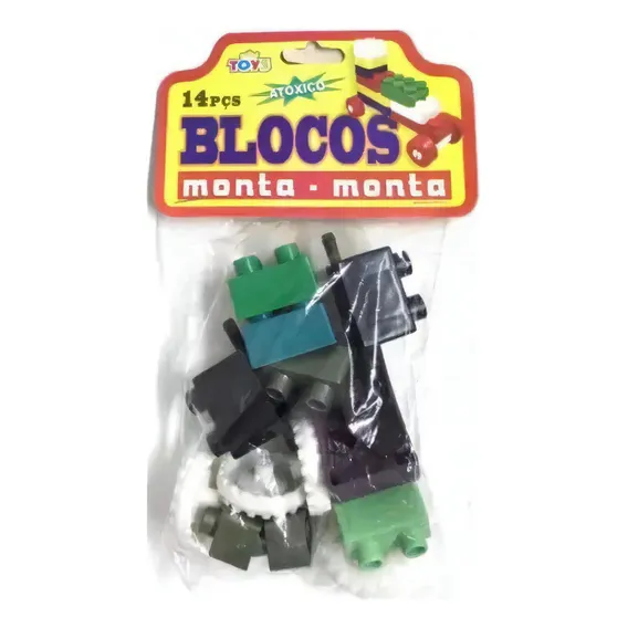 Blocos Monta Monta 14 Pcs Mini Toys Bloquinhos Foto 1