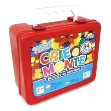 Blocos Montar 84 Peças Crie E Monte Brinquedo Educativo Foto  mini 1