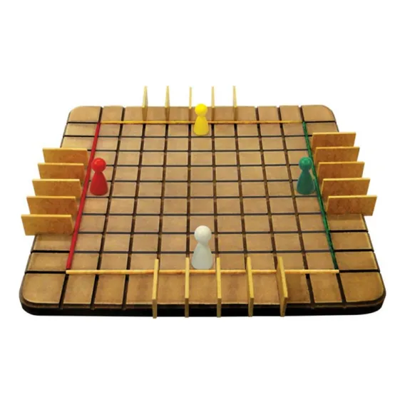 Bloqueio 4 Cores Em Madeira Jogo Abstrato Ludens Spirit Foto 1