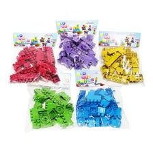 Bloquinho Montar Encaixe Didático Brinquedo 140 Peças Matrix Foto mini 1