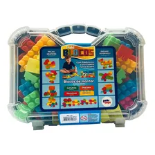 Bloquinhos De Montar Com Maleta 72 Pçs Presente infantil Full Foto mini  2