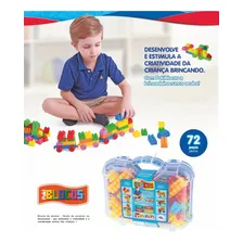 Bloquinhos De Montar Com Maleta 72 Pçs Presente infantil Full Foto mini 4