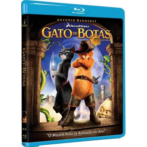 Blu-ray Gato De Botas Lacrado - Original & Lacrado Foto 1