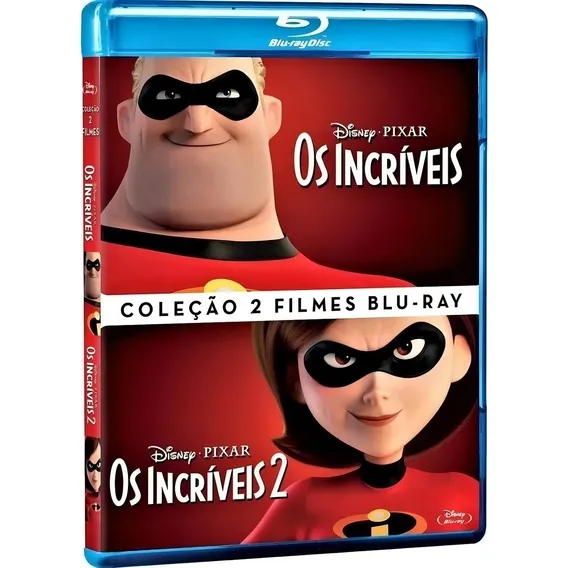 Blu-ray Os Incríveis 1 & 2 - Disney Pixar - Dub Leg Lacrado Foto 1
