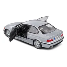 Bmw E36 Coupe 1990 1:18 Solido Cinza Foto mini 4