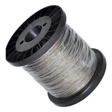 Bobina 100m Varal e Cabo De Aço Revestido Pvc 3,30mm Para Varal ou Para Academia Art Varal Foto mini  2