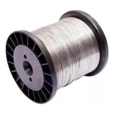 Bobina 100m Varal e Cabo De Aço Revestido Pvc 3,30mm Para Varal ou Para Academia Art Varal Foto mini  3