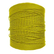 Bobina Corda Fio 6mm Trançada Polietileno - Amarelo Foto mini  2