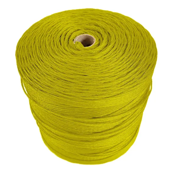 Bobina Corda Fio 6mm Trançada Polietileno - Amarelo Foto 1