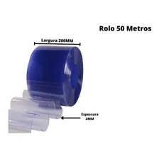 Bobina Cortina Pvc Transparente Standard - 50m X 2mm X 200mm Foto mini 2