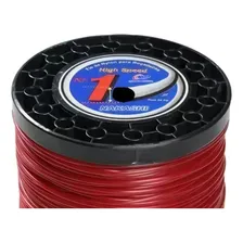 Bobina Fio De Nylon Nakashi P/ Roçadeiras 2kg Redondo 2,5mm Cor Vermelho Foto mini 3