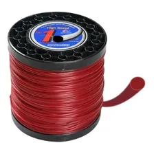Bobina Fio De Nylon Nakashi P/ Roçadeiras 2kg Redondo 2,5mm Cor Vermelho Foto mini 1