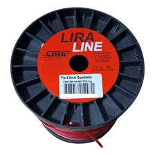 Bobina Fio Nylon Roçadeira 3,0mm Quadrado 1kg Resistente Cor Vermelho Foto mini 4